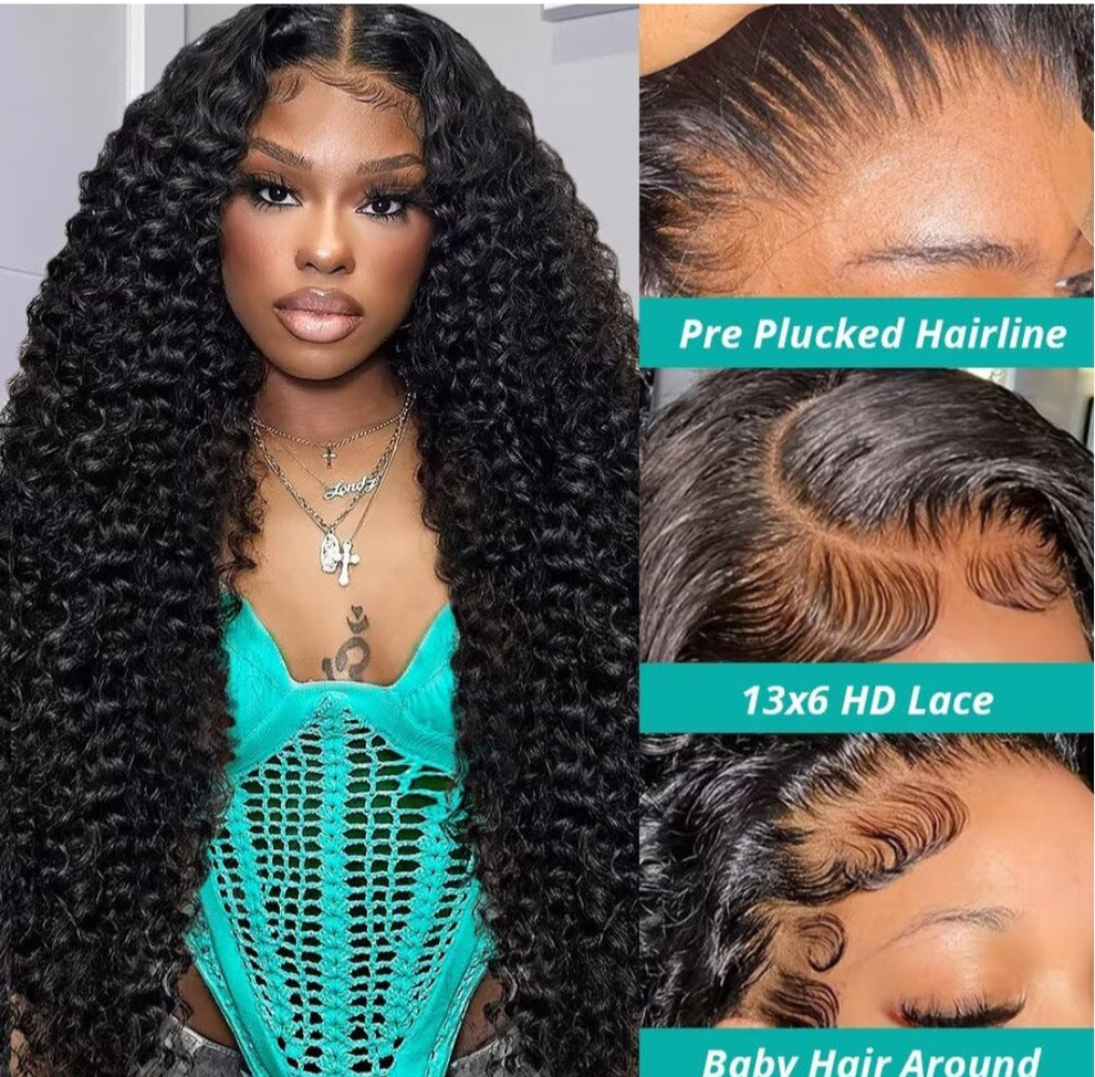 Glueless curly 5*5 top quality wig